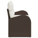 Tuinbank met kussen Bruin 124 x 62 x 69cm poly rattan