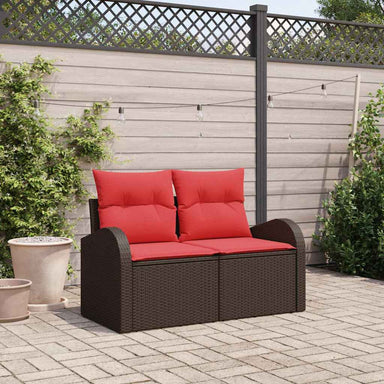 Tuinbank Bruin 124 x 62 x 85 cm poly rattan