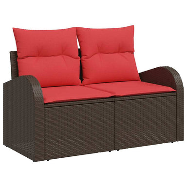 Tuinbank Bruin 124 x 62 x 85 cm poly rattan