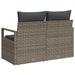 Tuinbank met kussen 120 x 62 x 69 cm poly rattan