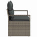 Tuinbank met kussen 120 x 62 x 69 cm poly rattan