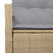 Tuinbank met kussen 120 x 62 x 69 cm poly rattan