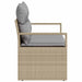 Tuinbank met kussen 120 x 62 x 69 cm poly rattan