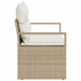 Tuinbank met kussen 120 x 62 x 69 cm poly rattan