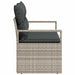 Tuinbank met kussen 120 x 62 x 69 cm poly rattan