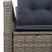 Tuinbank met kussen 120 x 62 x 69 cm poly rattan