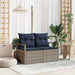 Tuinbank met kussen 120 x 62 x 69 cm poly rattan