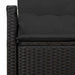 Tuinbank met kussen 120 x 62 x 69 cm poly rattan