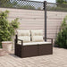 Tuinbank met kussen met opslag 120 x 62 x 69 cm poly rattan