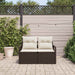 Tuinbank met kussen met opslag 120 x 62 x 69 cm poly rattan