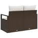 Tuinbank met kussen met opslag 120 x 62 x 69 cm poly rattan