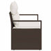 Tuinbank met kussen met opslag 120 x 62 x 69 cm poly rattan