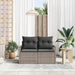 Tuinbank met kussen met opslag 120 x 62 x 69 cm poly rattan