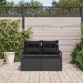 Tuinbank met kussen met opslag 120 x 62 x 69 cm poly rattan