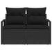 Tuinbank met kussen met opslag 120 x 62 x 69 cm poly rattan