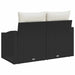 Tuinbank met kussen 123 x 62 x 69 cm poly rattan