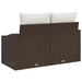 Tuinbank met kussen 123 x 62 x 69 cm poly rattan