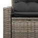 Tuinbank met kussen 123 x 62 x 69 cm poly rattan