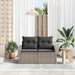 Tuinbank met kussen 123 x 62 x 69 cm poly rattan