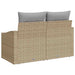 Tuinbank met kussen 123 x 62 x 69 cm poly rattan