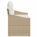Tuinbank met kussen 123 x 62 x 69 cm poly rattan