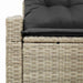 Tuinbank met kussen 123 x 62 x 69 cm poly rattan