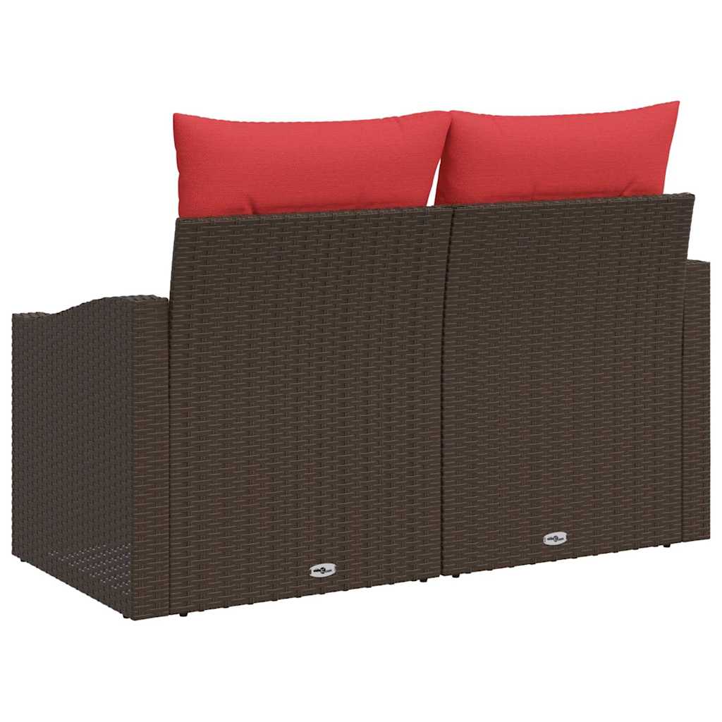 Tuinbank Bruin 123 x 62 x 69cm poly rattan