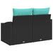 Tuinbank Grijs 123 x 62 x 69cm poly rattan