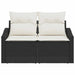 Tuinbank met kussen met opslag 123 x 62 x 69 cm poly rattan