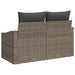 Tuinbank met kussen met opslag 123 x 62 x 69 cm poly rattan