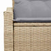 Tuinbank met kussen met opslag 123 x 62 x 69 cm poly rattan