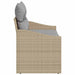 Tuinbank met kussen met opslag 123 x 62 x 69 cm poly rattan