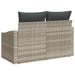 Tuinbank met kussen met opslag 123 x 62 x 69 cm poly rattan