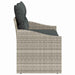 Tuinbank met kussen met opslag 123 x 62 x 69 cm poly rattan