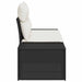 Tuinbank met kussen Zwart 184 x 62 x 69 cm poly rattan