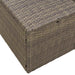 Tuinbank met kussen Grijs 184 x 62 x 69 cm poly rattan