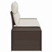 Tuinbank met kussen Bruin 184 x 62 x 69 cm poly rattan