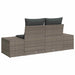 Tuinbank met kussen Grijs 184 x 62 x 69 cm poly rattan