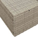 Tuinbank met kussen Grijs 184 x 62 x 69 cm poly rattan