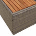 Tuinbank Grijs 184 x 62 x 85cm poly rattan