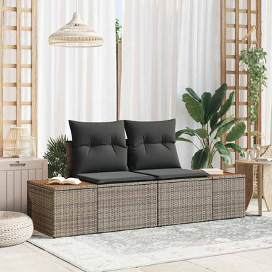 Tuinbank Grijs 184 x 62 x 85cm poly rattan