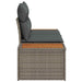 Tuinbank Grijs 184 x 62 x 85cm poly rattan