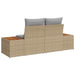 Tuinbank Beige 184 x 62 x 85cm poly rattan