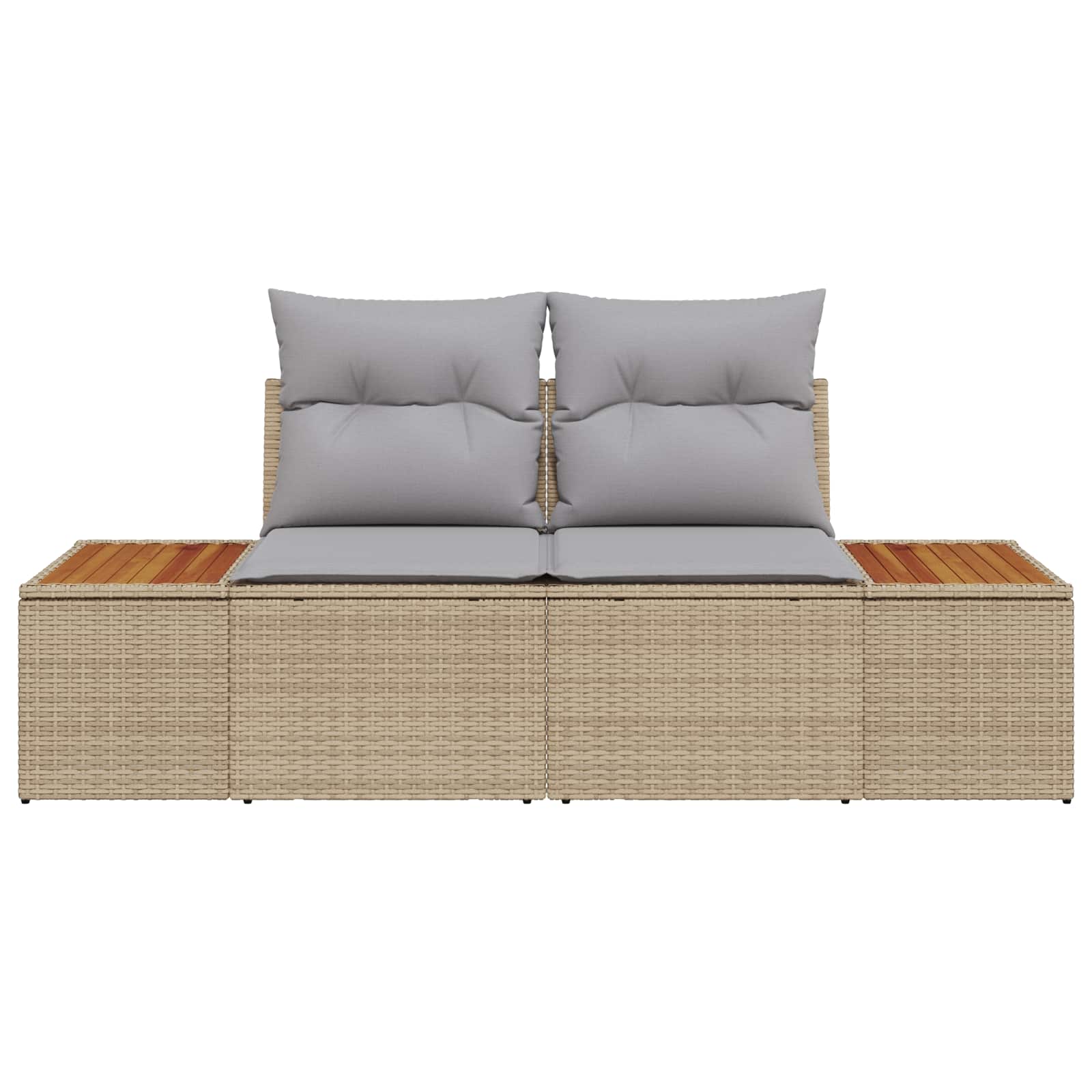 Tuinbank Beige 184 x 62 x 85cm poly rattan