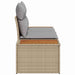 Tuinbank Beige 184 x 62 x 85cm poly rattan