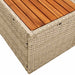 Tuinbank Beige 184 x 62 x 85cm poly rattan