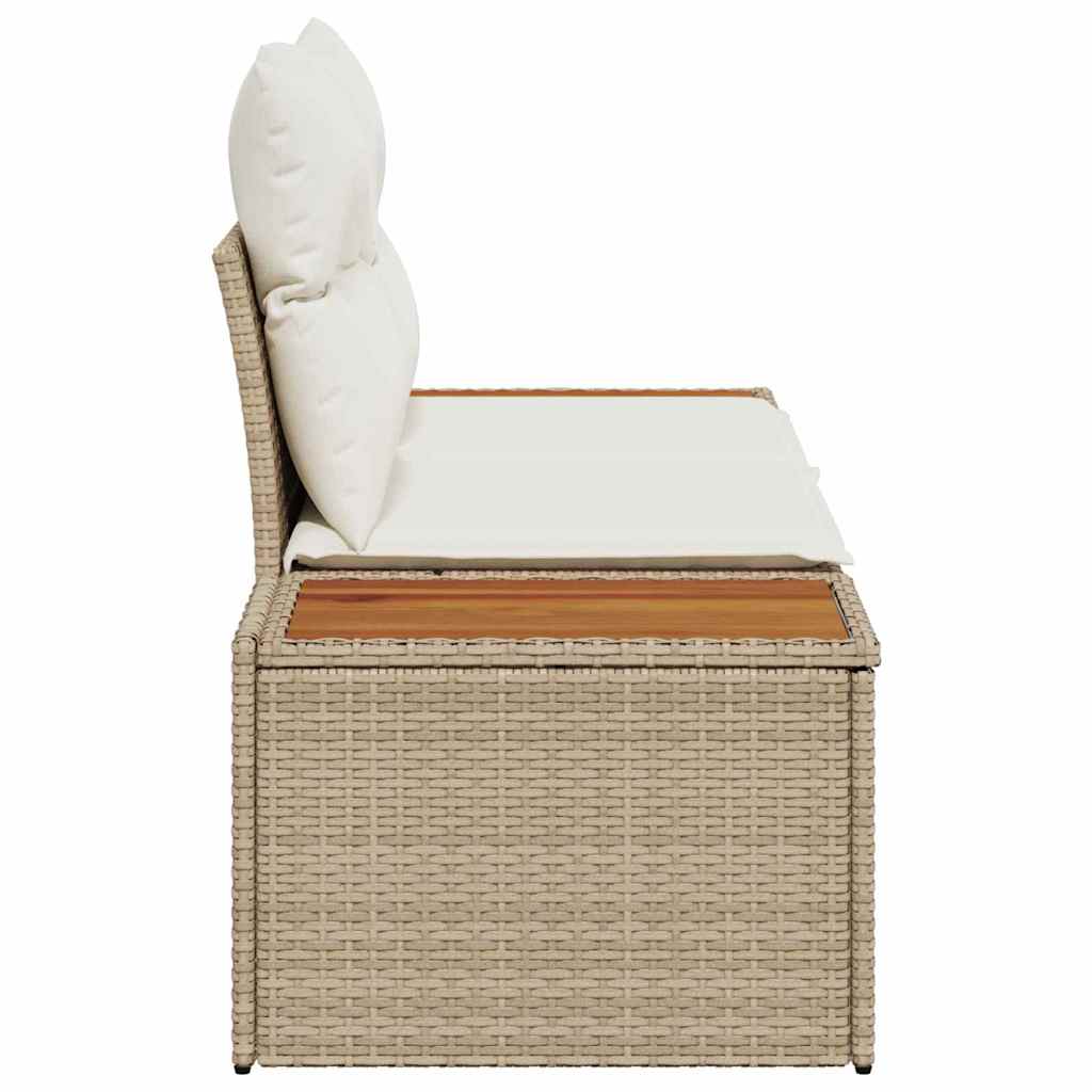 Tuinbank Beige 184 x 62 x 85cm poly rattan