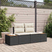 Tuinbank Zwart 184 x 62 x 85cm poly rattan