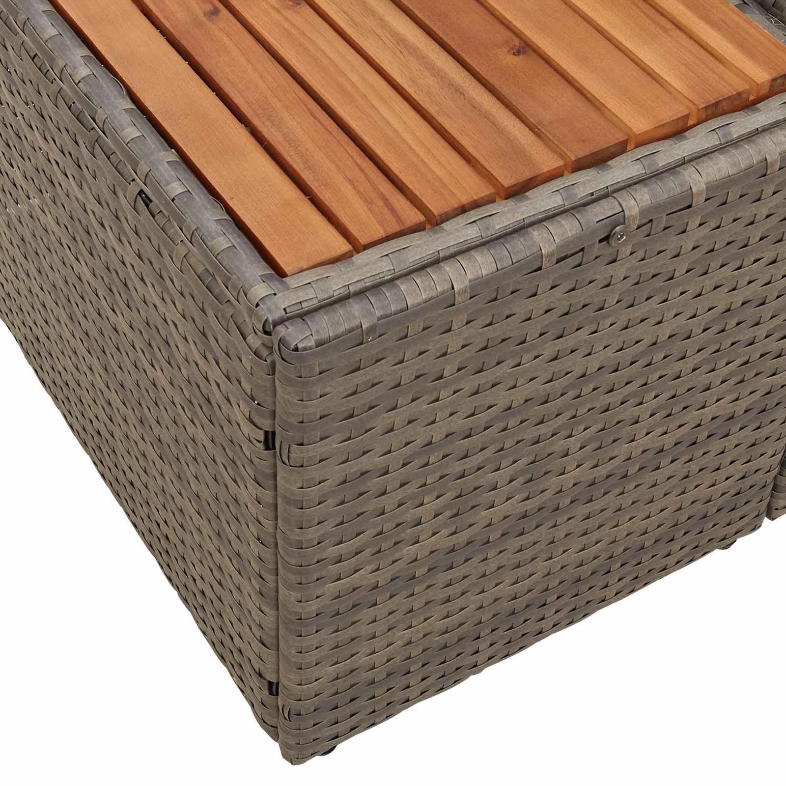 Tuinbank Grijs 184 x 62 x 85cm poly rattan