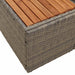 Tuinbank Grijs 184 x 62 x 85cm poly rattan